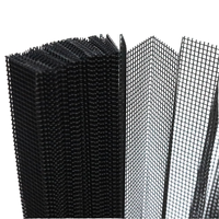 Tissu plissé en maille polyester pour moustiquaire rétractable, filet anti-insectes invisible pour portes, résistant au vent
