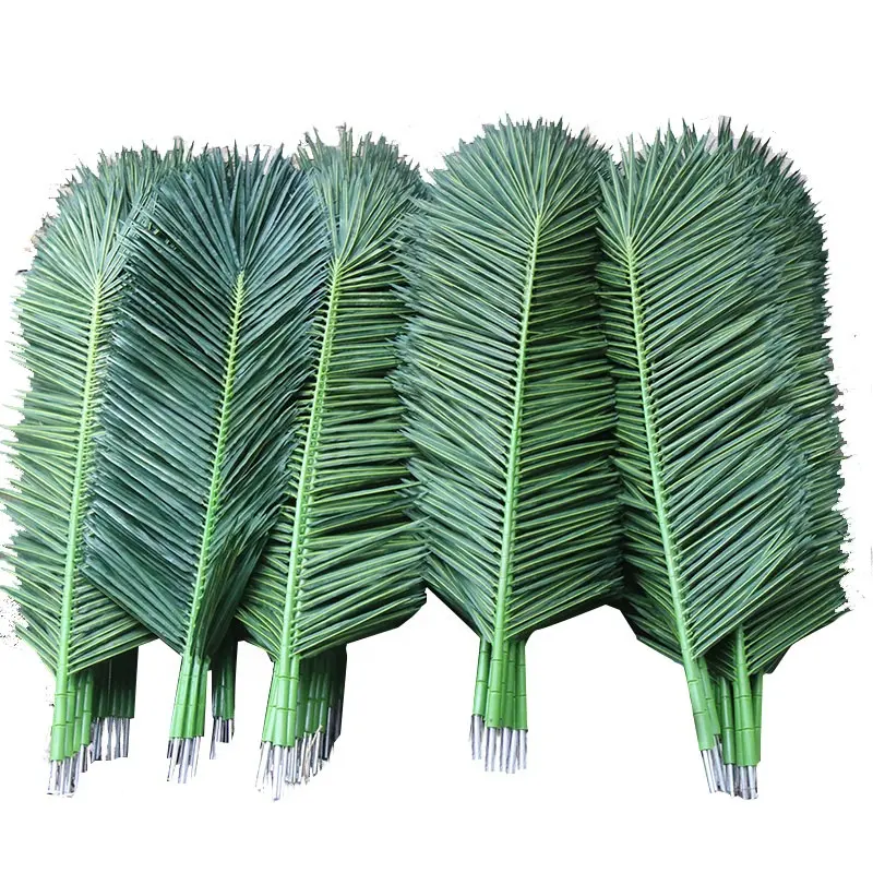 Fausses branches de palmier artificiel Anti-UV, branches d'arbre de palmier, feuilles, phoenix ou rondes, 30g
