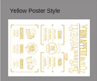 Jaune Affiche Style