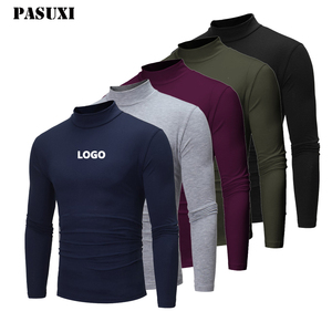 PASUXI Vente en Gros Nouvelle Collection Automne Chandails <span class=keywords><strong>Homme</strong></span> Grande Taille Haut de Gamme <span class=keywords><strong>Col</strong></span> <span class=keywords><strong>Montant</strong></span> Tricoté Décontracté Couleur Unie Chaud - Product Image 1