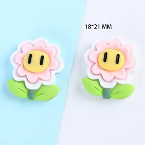 Cute Flower Phone Case Patch Resin Accessories Resin Flatback Flowers Resin Flowers For Decoration