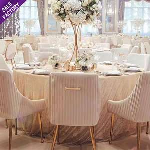 Chaises d'événement modernes, banquet doré, restaurant pour meubles de mariage, salle à manger en acier inoxydable, meubles modernes - Product Image 2
