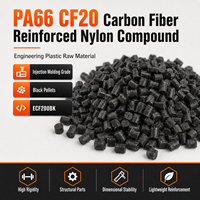 Granulés de nylon technique Taiyi à haute rigidité, 20 % de fibre de carbone renforcée, PA66, noir, module de flexion élevé, faible absorption d'eau