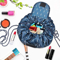 Sacs de maquillage magiques imperméables à cordon, grandes pochettes de rangement cosmétiques portables pour femmes, idéales pour les voyages quotidiens, vente en gros