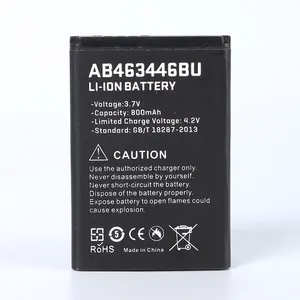 3.7v 800mAh AB463446BU锂离子电池适用于三星X200 x208 B189手机电池