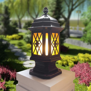 Lampes solaires de jardin extérieur applique IP65 LED aluminium terrasse jardin villa paysage pelouse lampe jardin lumière lumières extérieures - Product Image 6