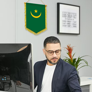 <span class=keywords><strong>Bandera</strong></span> de Mauritania Banner 20*30cm con borde de borla adecuado para la decoración <span class=keywords><strong>del</strong></span> Día de la cultura <span class=keywords><strong>del</strong></span> <span class=keywords><strong>Sahara</strong></span> - Product Image 3