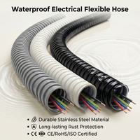 Tuyau de protection de câble flexible en PVC de 20 mm, résistant aux flammes, anti-ultraviolet, anti-âge, imperméable, conduit électrique