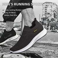Chaussures de sport pour hommes tendance, respirantes, imperméables, à enfiler, semelle extérieure en caoutchouc, doublure en coton, collection automne/hiver