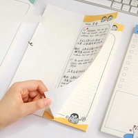 Fabricante reutilizable para hacer la lista Kawaii Anime Sticky Notes transparente forrado personalizado Sticky Notes Paper Memopad