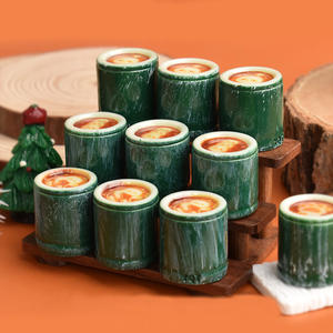 Cabujón de resina con forma de taza de café Panda Bamboos para dijes de comida en miniatura, accesorios DIY para pegamento en crema - Product Image 1