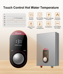 Calentador de Agua Instantáneo sin Tanque de 240V 8KW 11KW con Control de Perilla para Baño y Ducha - Product Image 3