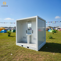 Toilettes portables écologiques en acier modernes et personnalisables pour hôpital, école, utilisation en extérieur