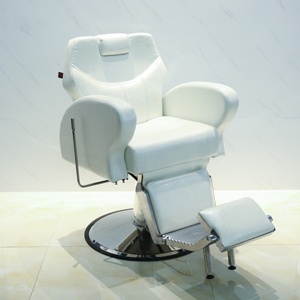 Chaise de Barbier de Luxe Blanche pour Salon de <span class=keywords><strong>Coiffure</strong></span> et Maquillage, Design Tendance, Offre Spéciale - Product Image 6
