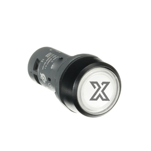 CP1-12C-10 ปุ่มกดแบบหัวแบนมีไฟแสดงสถานะ สีขาว - Product Image 1