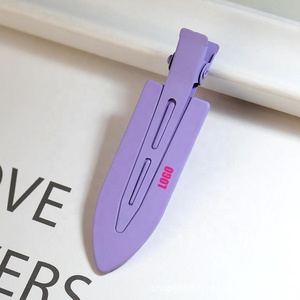 Precio al por mayor: Pinzas para el cabello <span class=keywords><strong>de</strong></span> moda para mujer con logo impreso personalizado, sin pliegues, hermosas, que no doblan ni rizan el cabello, accesorios para el cabello. - Product Image 5