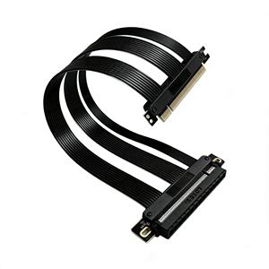 Câble Riser PCIe 5.0 X16 10-60cm <span class=keywords><strong>pour</strong></span> Cartes Graphiques de Bureau 128 Go/s Qualité Industrielle Serveur - Product Image 4