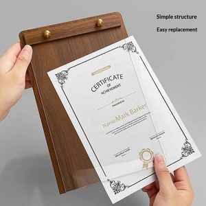 Cadre <span class=keywords><strong>photo</strong></span> en bois massif de qualité supérieure, personnalisation de certificats, carte d'autorisation d'agent d'entreprise, <span class=keywords><strong>plaque</strong></span> de récompense - Product Image 3