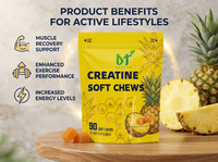 Gummies de créatine OEM, 90 unités, complément alimentaire pour adultes
