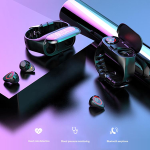 ขายดีที่สุด <span class=keywords><strong>M1</strong></span> สายรัดข้อมือดูสมาร์ทพร้อมหูฟังไร้สาย 2 ใน 1 หูฟังนาฬิกาสําหรับผู้ชายเลดี้ - Product Image 5