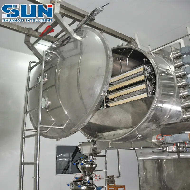 PLC Controlled Continuous Vacuum Belt Dryer for Traditional Chinese Herb Extract Liquid   Paste New Food Drying Equipment