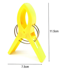 Pinces pour serviettes de plage OEM pinces pour chaise porte-serviettes pour chaises de piscine en croisière-pinces à linge en plastique de taille jumbo pinces à linge suspendues - Product Image 4