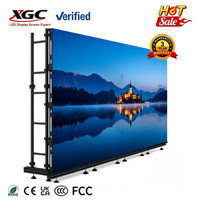 Mur vidéo LED P3.91 de location 500x1000mm, armoire en aluminium moulé sous pression, écran portable léger pour les entreprises de location AV et les événements
