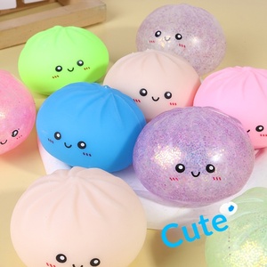 FZ Creative Stress-Relief Rubber Bun Squeezing Toy with Big Shape and Slow-<b>Rebound</b> Mechanism for Youth (Model 002) - Product Image 1