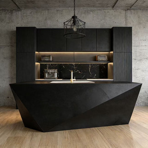 ตู้ครัวหรูหราทันสมัยพร้อมตู้ติดผนังและระบบปิดแบบนุ่มนวลสำหรับการปรับปรุงบ้าน - Product Image 3