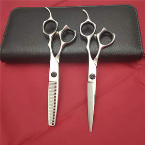 Ciseaux à cheveux Feiwei 6,0 pouces, rose gold, ciseaux à effiler en acier inoxydable 440C, lame tranchante, manche long, pour coiffeur - Product Image 2