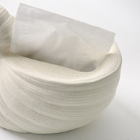 Boîte à mouchoirs en céramique de style Wabi-Sabi nordique, coquille vintage 3D stéréoscopique, rangement de serviettes, pour bureau, modèle ZJ002
