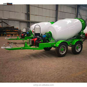 Remorque de mélangeur à béton avec moteur à essence et certification CE, remorque de citerne à béton, <span class=keywords><strong>camion</strong></span> malaxeur à béton - Product Image 3