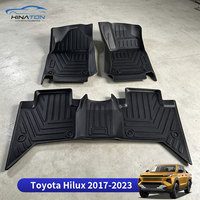 Tapis de sol 3D en TPE pour Toyota Hilux 2017-2023, imperméables et sur mesure, vente en gros, fabricant