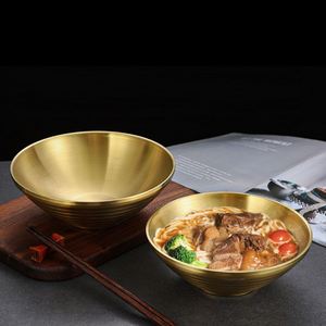 ชามราเมนโลหะสองชั้นคุณภาพสูง เกรดอาหาร สแตนเลส 304 ชามสลัด - Product Image 3
