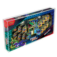 Boîte de présentation pour cartes à collectionner Blooming Waters, acrylique transparent, pour collection, stockage, protection UV, vitrine