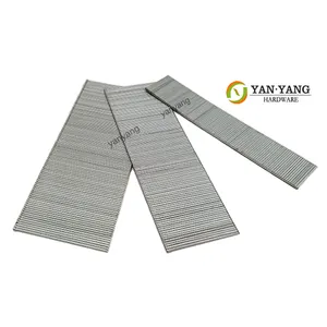 Yanyang dayanıklı kalite düşük karbon çelik 7108 7110 ince tel galvanizli kanepe mobilya zımba 7112 endüstriyel zımba