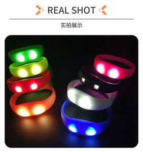 Custom Logo LED Full Silicone Glow Bracelet Concert Glow Wristband Cheering Prop Glow Wristband - Product Image 5