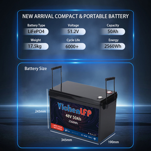 51.2V 50Ah LiFePO4锂电池6000循环时间，带蓝牙和自加热功能，非常适合房车、家庭离网 - Product Image 2