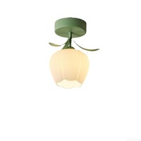Lustre moderne en métal et verre avec lumière LED blanche froide, forme de fleur, IP65, télécommande, AC, CRI élevé 95, pour la maison et le bureau