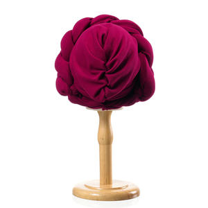 Zifeng OEM Turban en soie de lait tressé épais, respirant, polyvalent, ethnique, <span class=keywords><strong>simple</strong></span>, uni, à la mode, toutes saisons - Product Image 5