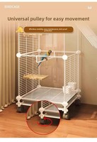 Accessoires pour animaux de compagnie en gros, cage double pour perroquets, cage à oiseaux pour canaris, cage à oiseaux en métal, grande cage à oiseaux, cage de reproduction pour oiseaux