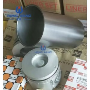 Segment de piston 4JG1/4JG1T 8-97080215-0/5-87814610-1 et kit de chemises de cylindre 8-97176-604-0 pour pelle excavatrice ZX70 - Product Image 2