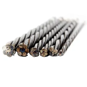 Steel strand wire High Tensile Hollow Core Steel Cable Wire Rope Pc Strand 5mm 6mm Coating Carbon Steel Wire