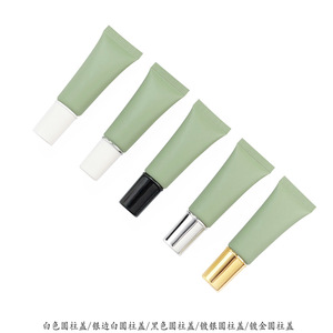 Tubes de gloss à lèvres personnalisables avec logo, emballage cosmétique, flacon de 10 ml, applicateur métallique vert vide, tube en plastique pour baume à lèvres - Product Image 3