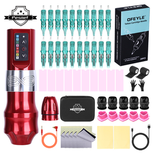 ชุดสักมืออาชีพเครื่องสักไร้สายชุดสมบูรณ์พร้อมขั้วต่อ RCA ชุดเครื่องปากกาแบตเตอรี่ขนาด4.0มม. - Product Image 4