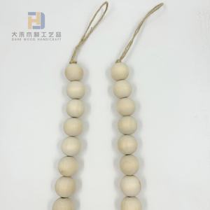 30 تونج الخرز الخشبي الطبيعي إكليل ريفي حبة خشبية كبيرة <span class=keywords><strong>MDF</strong></span> ندفة الثلج قطعة المعلقات بوهو الحلي شنقا ديكور عيد الميلاد - Product Image 6