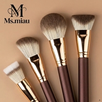 Belleza 2026 Set Rias Wajah 12-Piece Premium dengan Gagang Kayu yang Dapat Disesuaikan untuk Foundation, Bedak Tabur, Concealer, Minimum Order Rendah