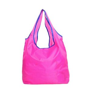 Custom Printed Logo Hot Polyester Folding Reusable Storage Shopping Bag From China - Product Image 4