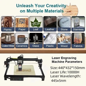 <span class=keywords><strong>Mini</strong></span> graveur Laser Cutter Laser Machine de gravure Laser Machines d'imprimante Laser pour bois plastique bambou cuir <span class=keywords><strong>400</strong></span>*400Mm zone - Product Image 6