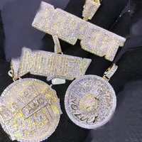 Perhiasan Hip Hop Keren Terbaru untuk Pria Wanita, Liontin Bling 5A CZ, Grosir